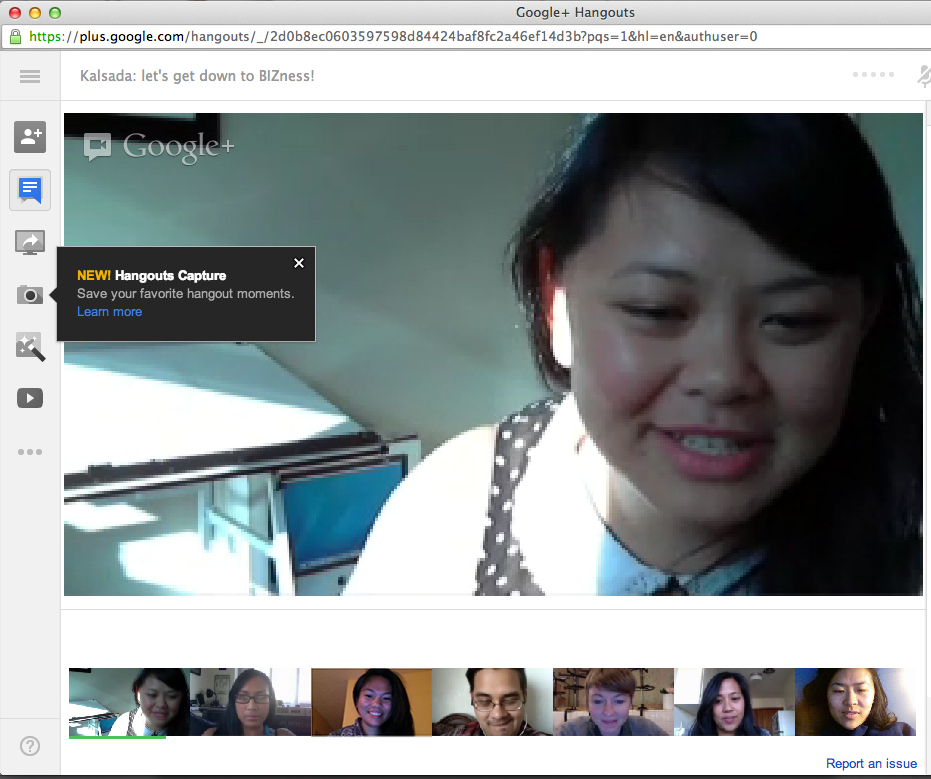 We use google hangout and skype a lot.