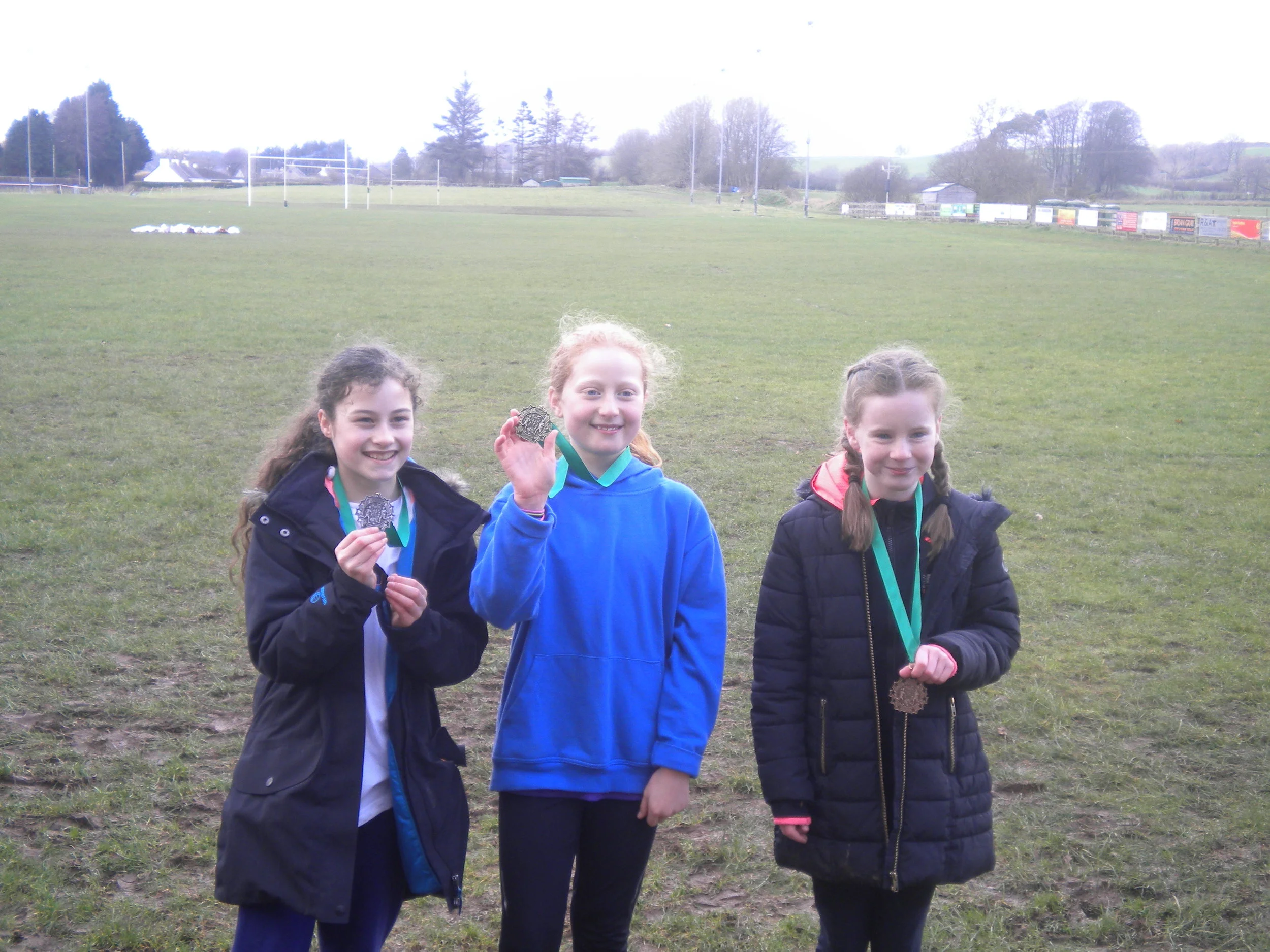 1st place to Gelston P6 girls, well done K!!