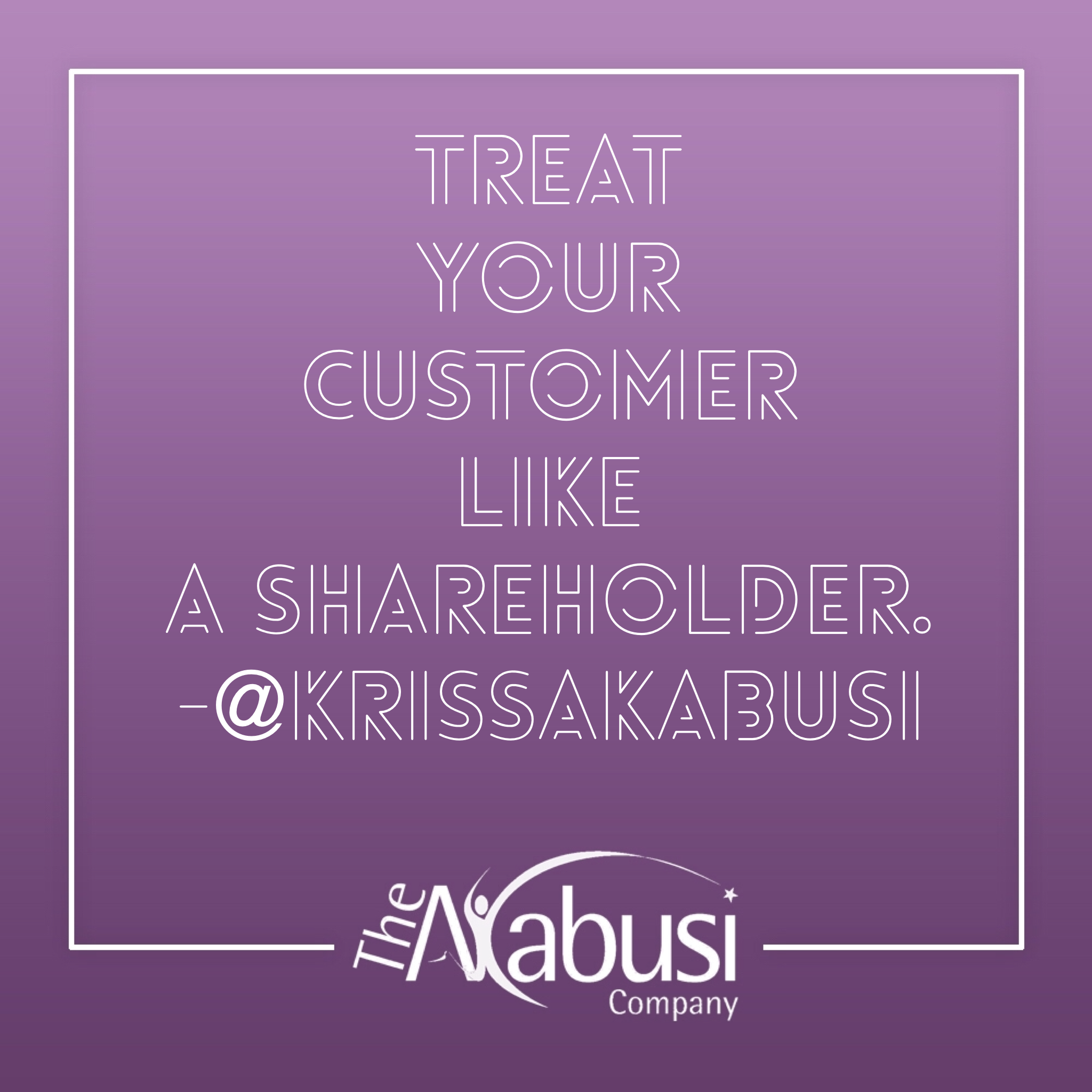 A lesson in customer relations…