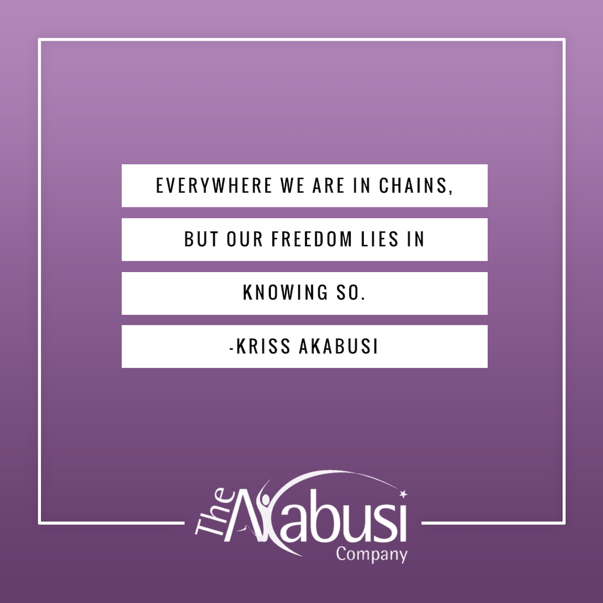 As Jean-Jacques Rousseau said, “Man is born free, but everywhere he is in chains.”