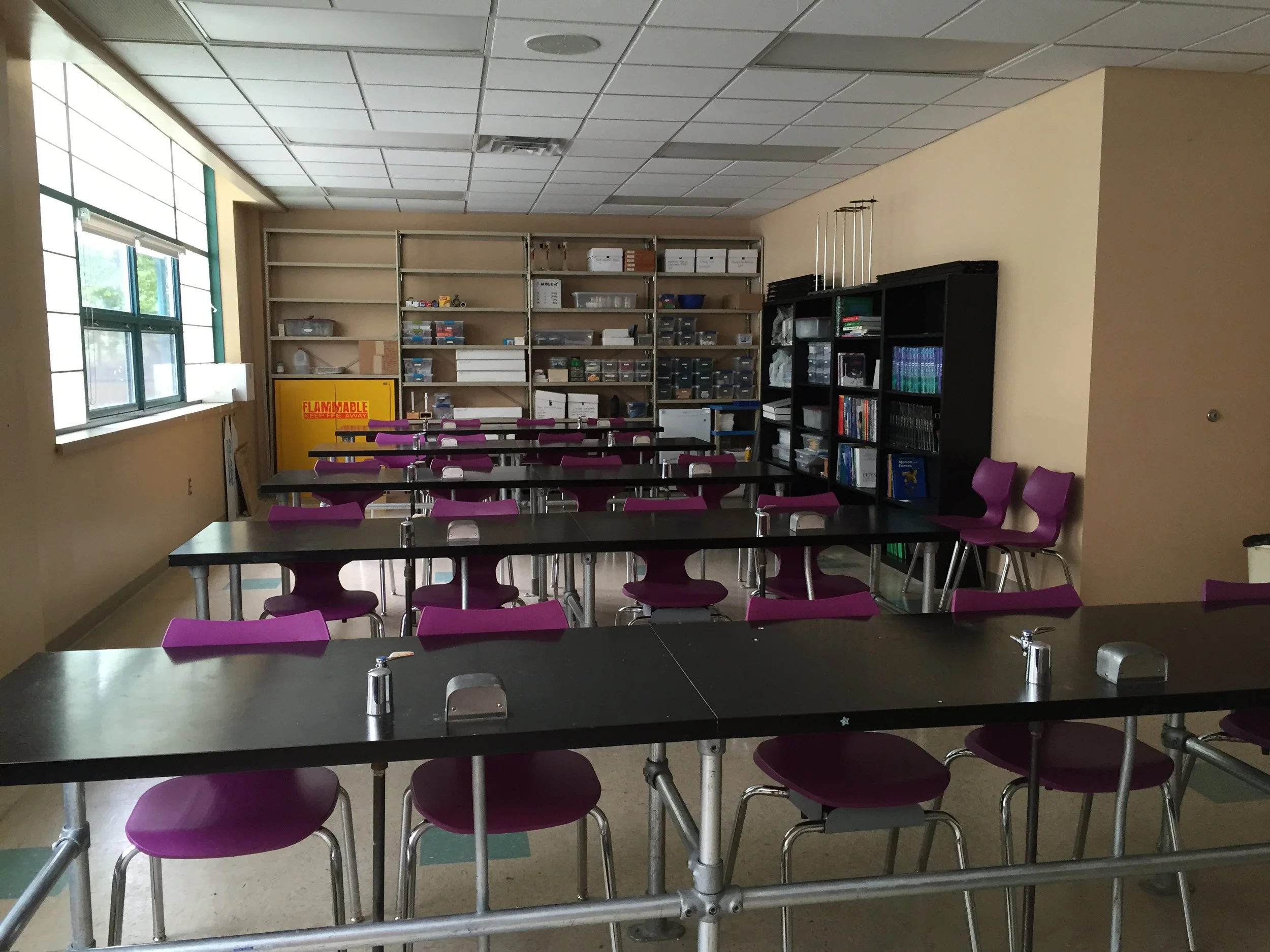 Updated Lab at the Yeshiva Girls School, where the Pittsburg JWF Fund is helping them change the culture of their school by supporting the complete renovation of their science lab and STEM curricula to ultimately promote the option of their students going to college for a STEM career.