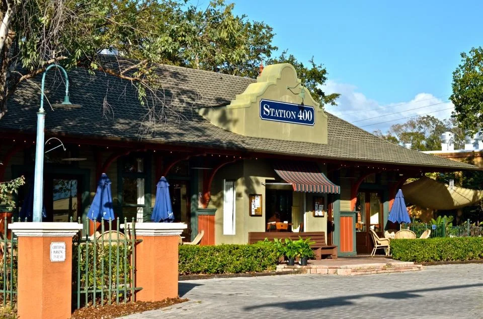 Station 400 Downtown Sarasota in its historic depot building.