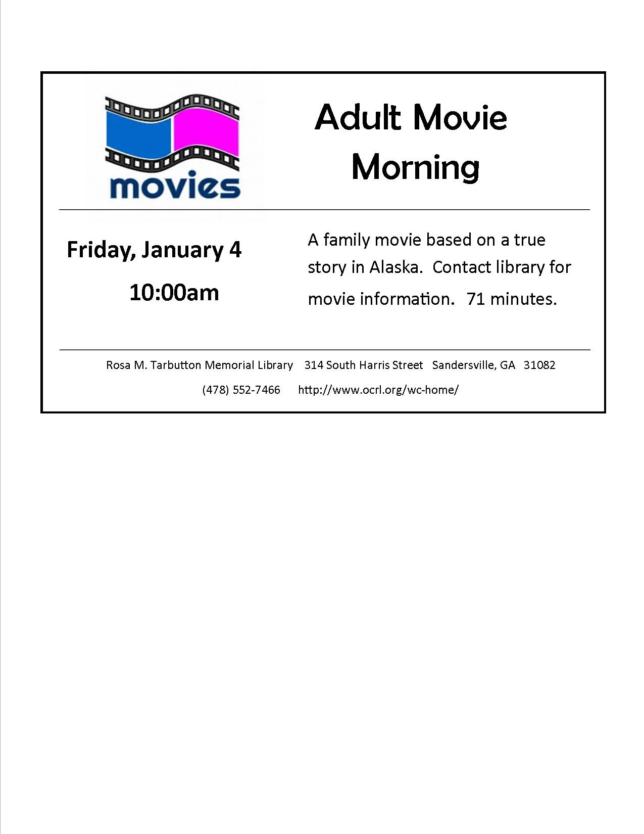 Adult Movie Morning