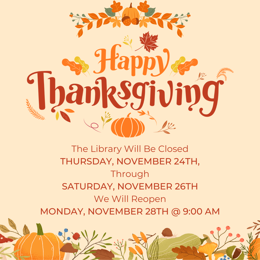 Closed for Thanksgiving