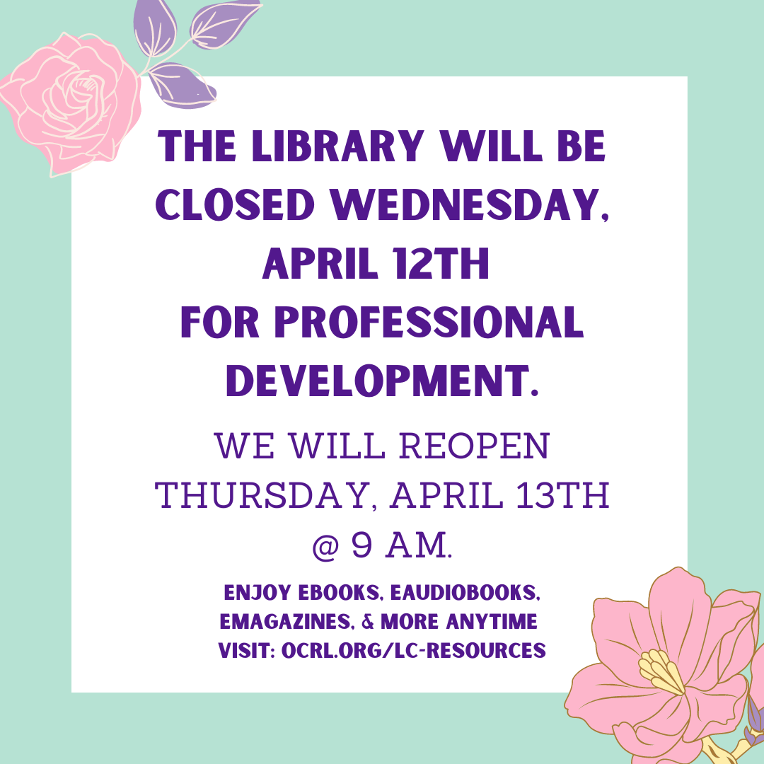 Library Closed for Professional Development