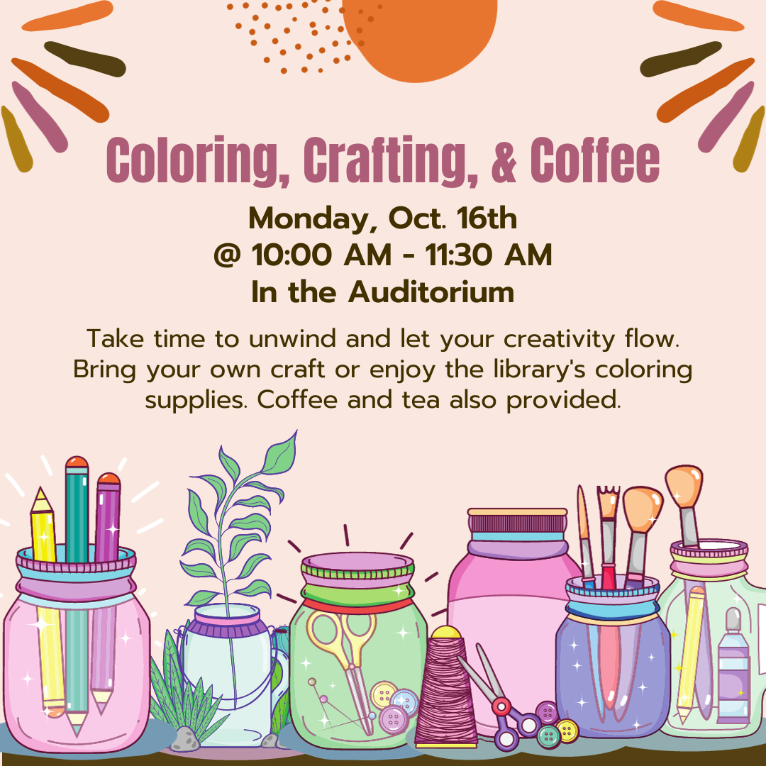 Coloring, Crafting, &amp; Coffee