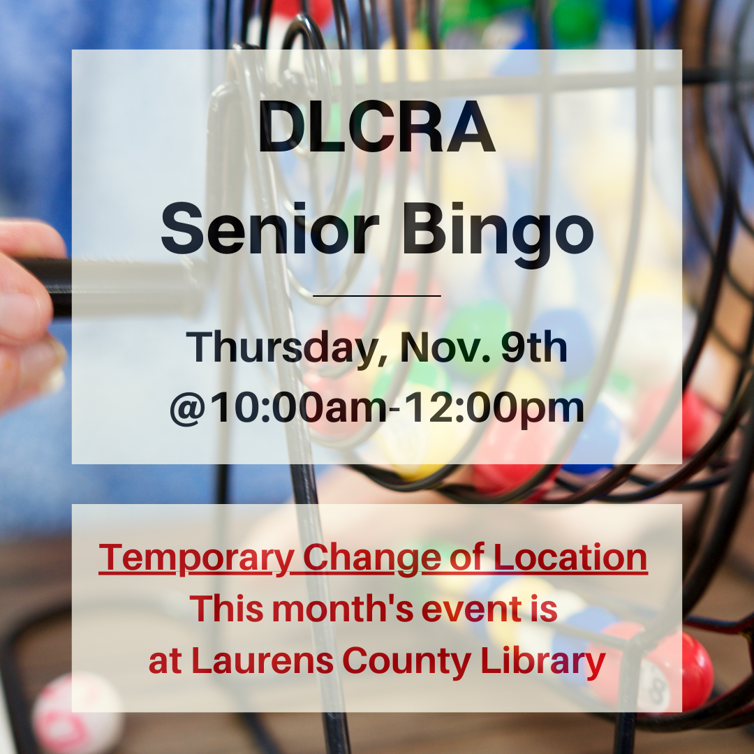 DLCRA Senior Bingo