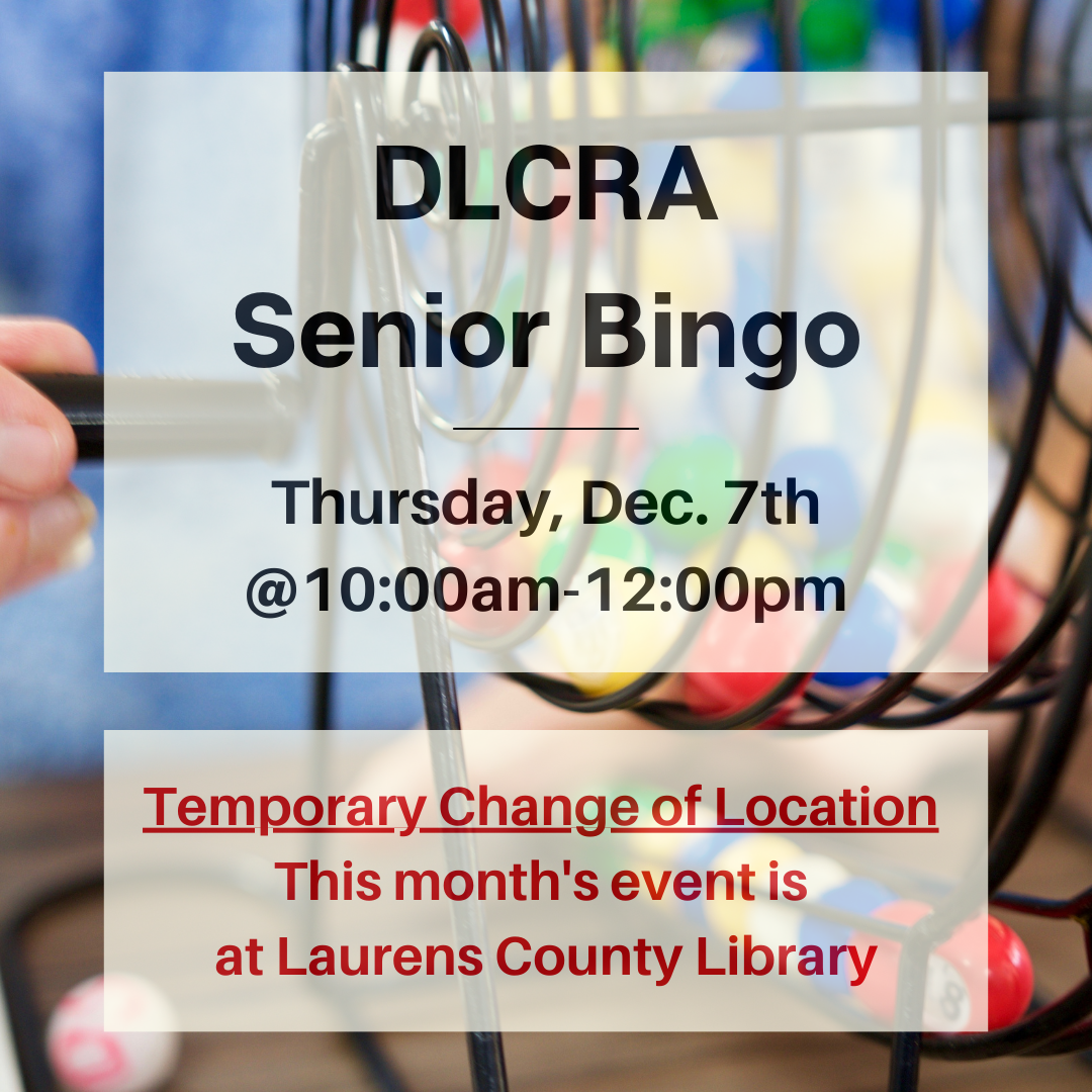 DLCRA Senior Bingo