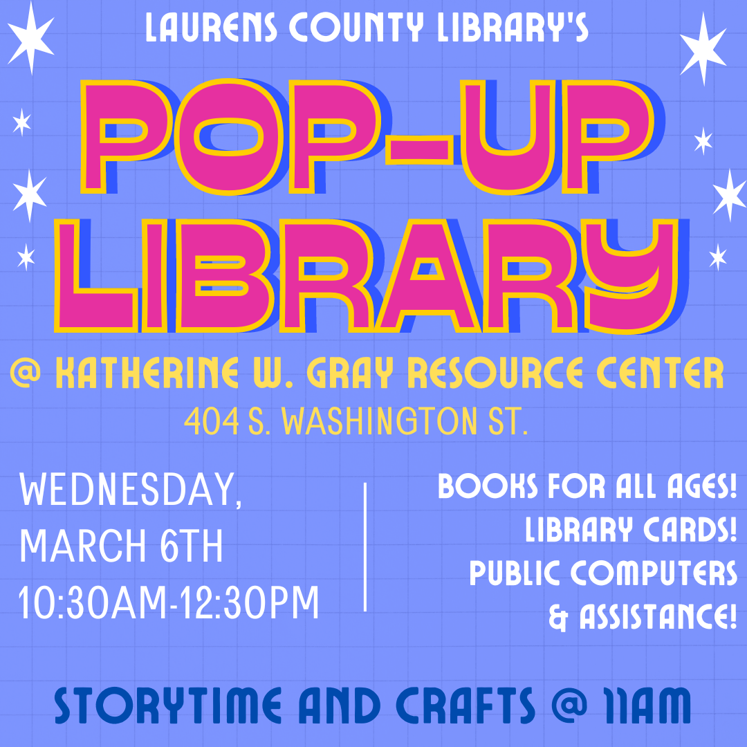 Pop-Up Library @ KWG Resource Center