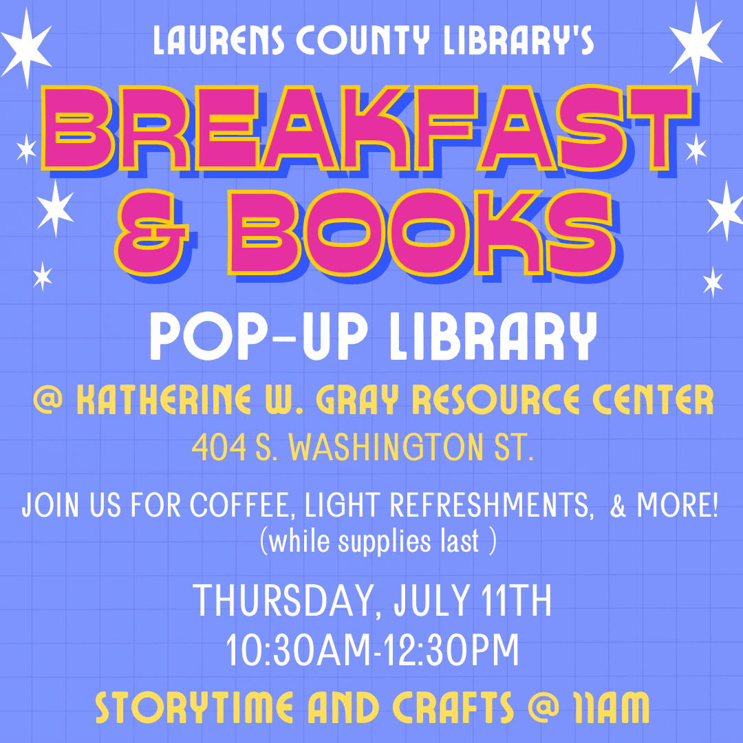 Breakfast &amp; Books Pop-Up Library @ KWG Resource Center
