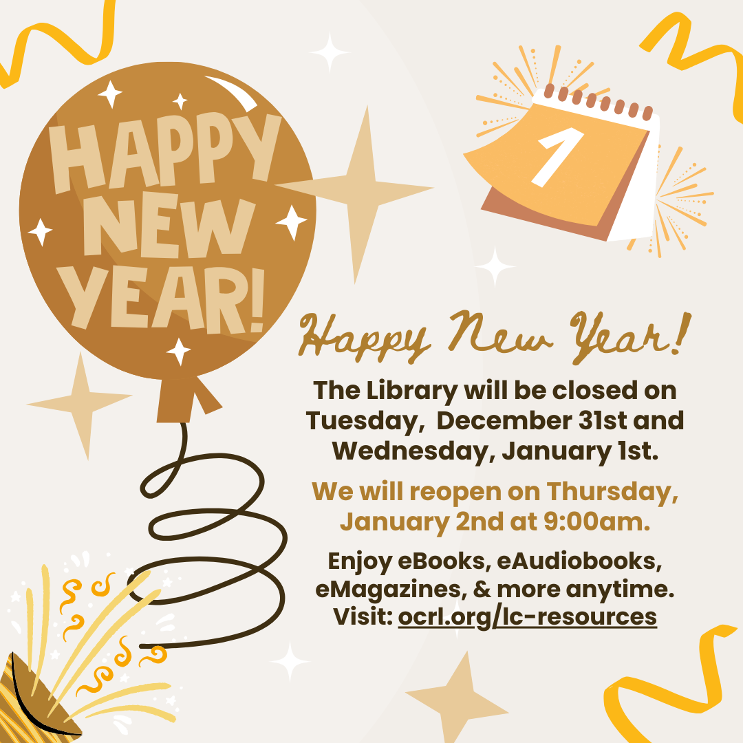Library Closed for New Year's