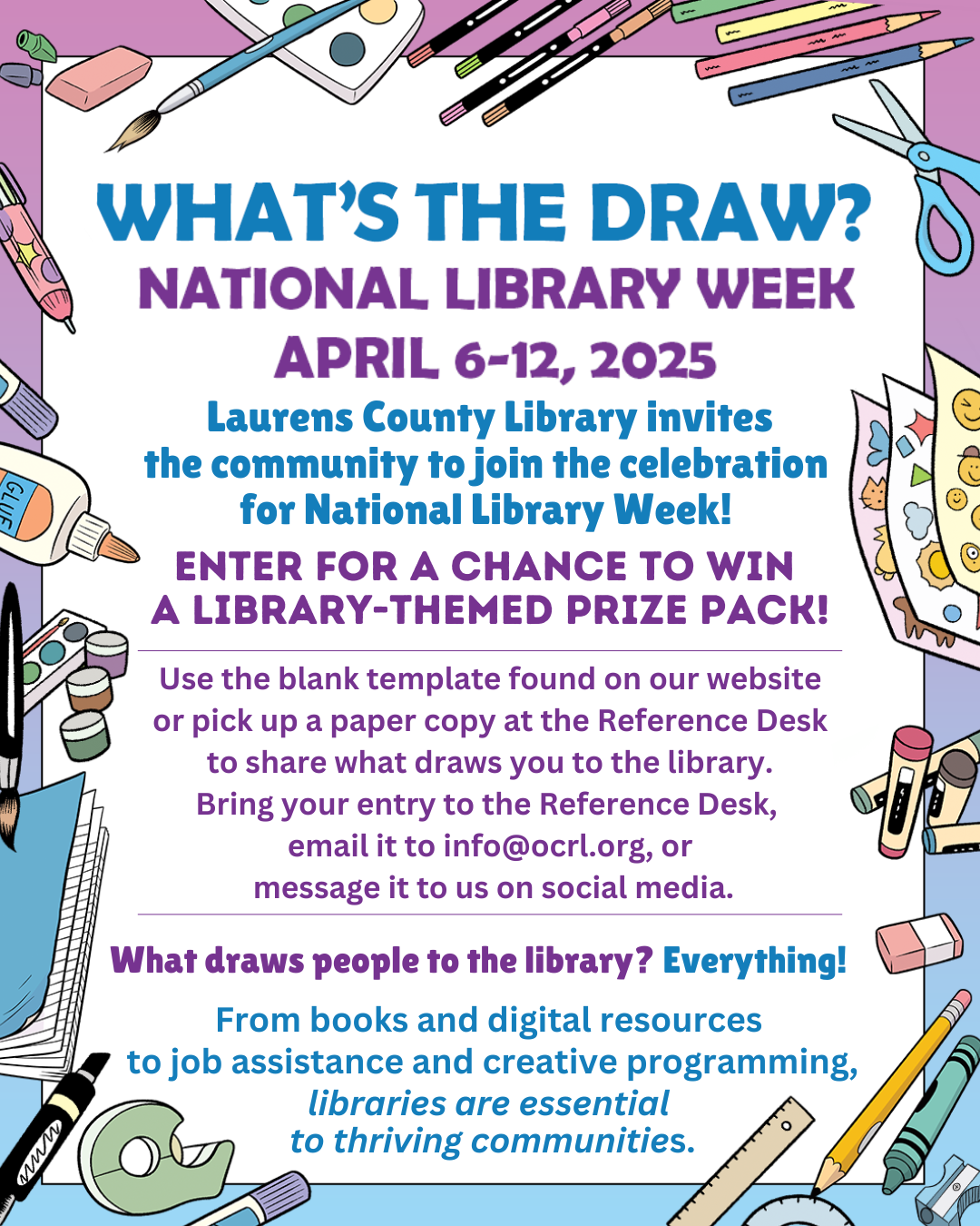 Library Week: What’s the Draw?