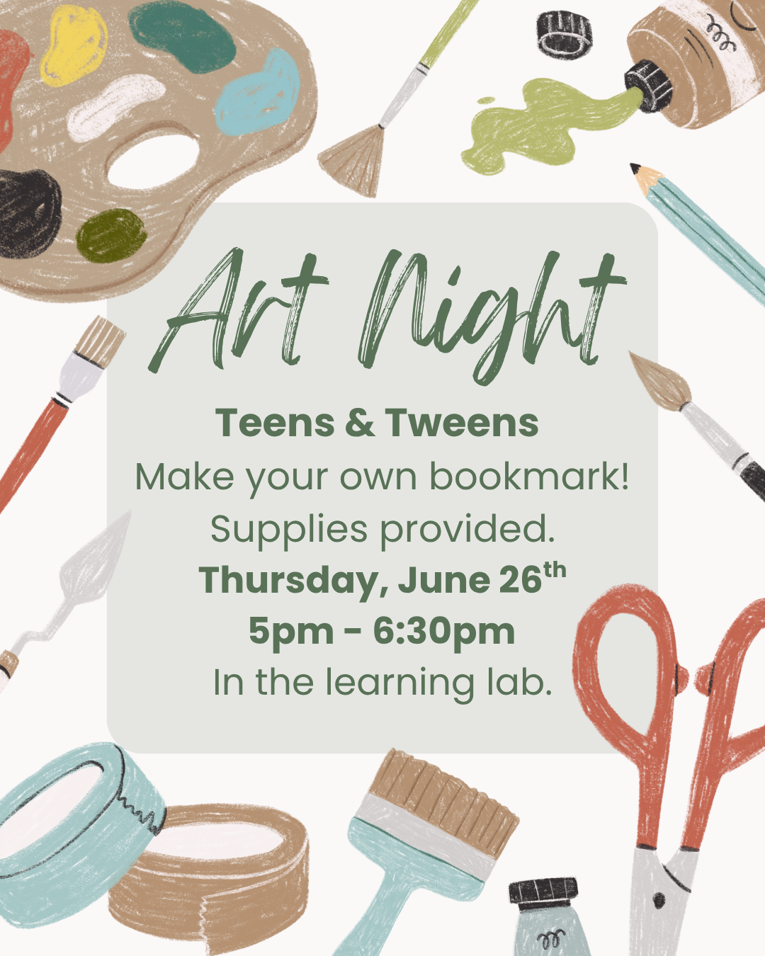 Art Night: Bookmarks 