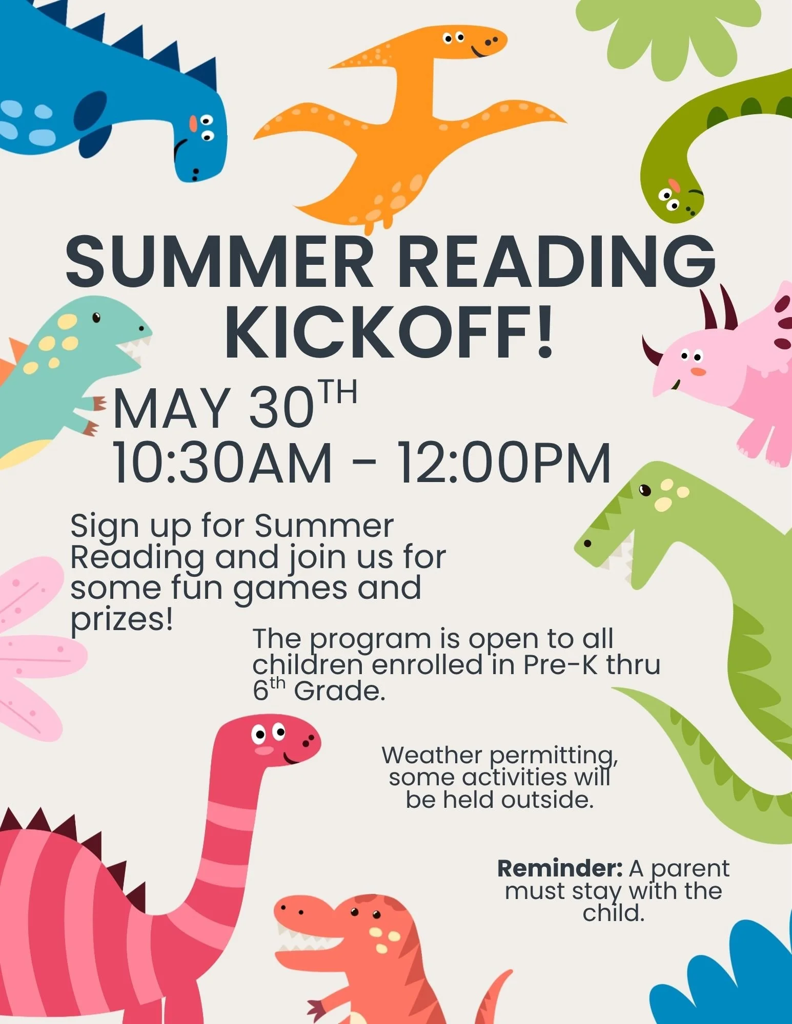 Summer Reading Kickoff!