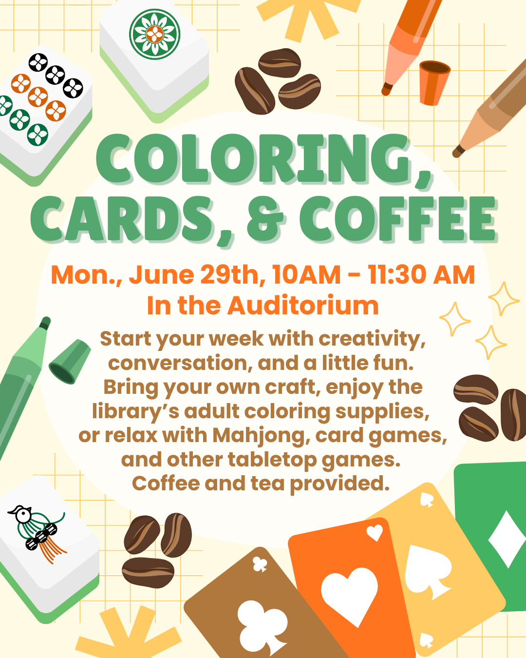 Coloring, Cards, &amp; Coffee