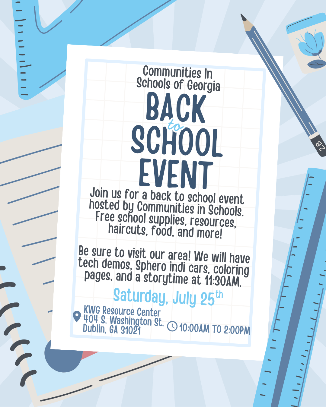 Communities in Schools Back to School Event @ Katherine W. Gray Resource Center 