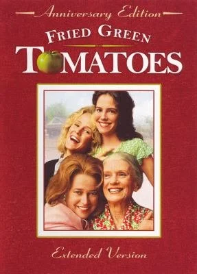 Movie cover for the move Fried Green Tomatoes that contains the faces of the four main characters in the movie