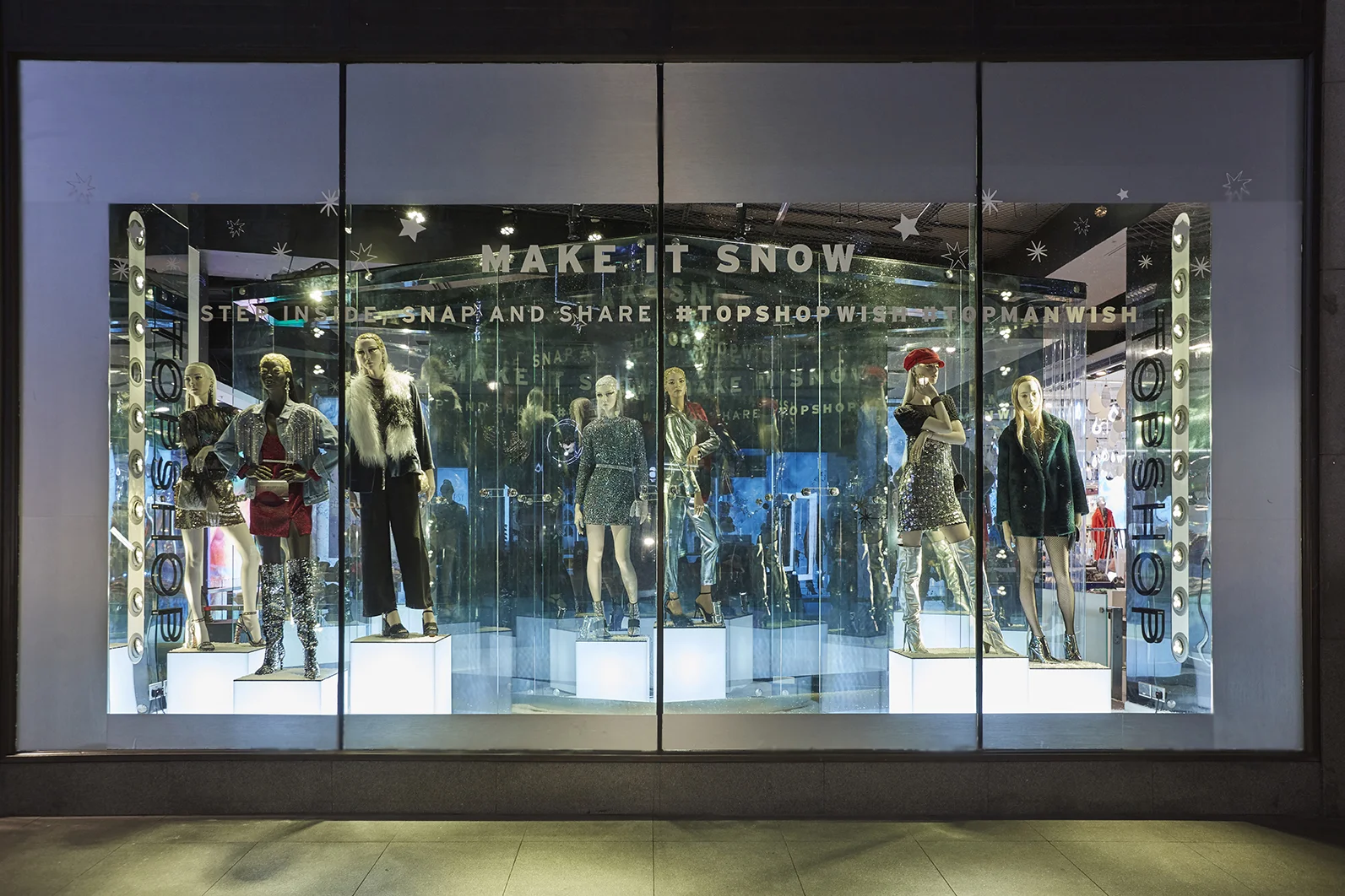 TOPSHOP/TOPMAN LODON FLAGSHIP - MAKE IT SNOW