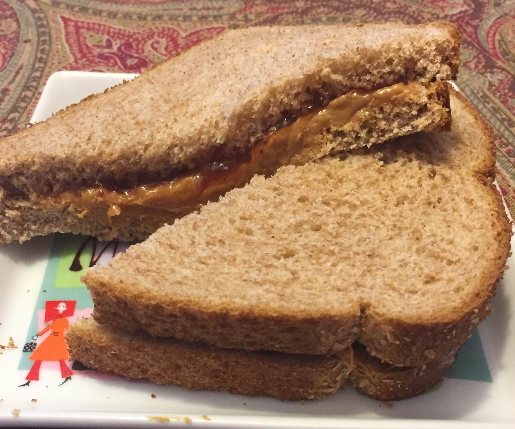 peanut butter and jelly sandwich