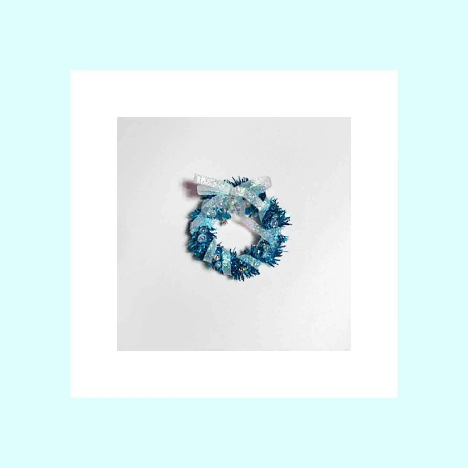 Christmas Wreath - Teal Sparkle