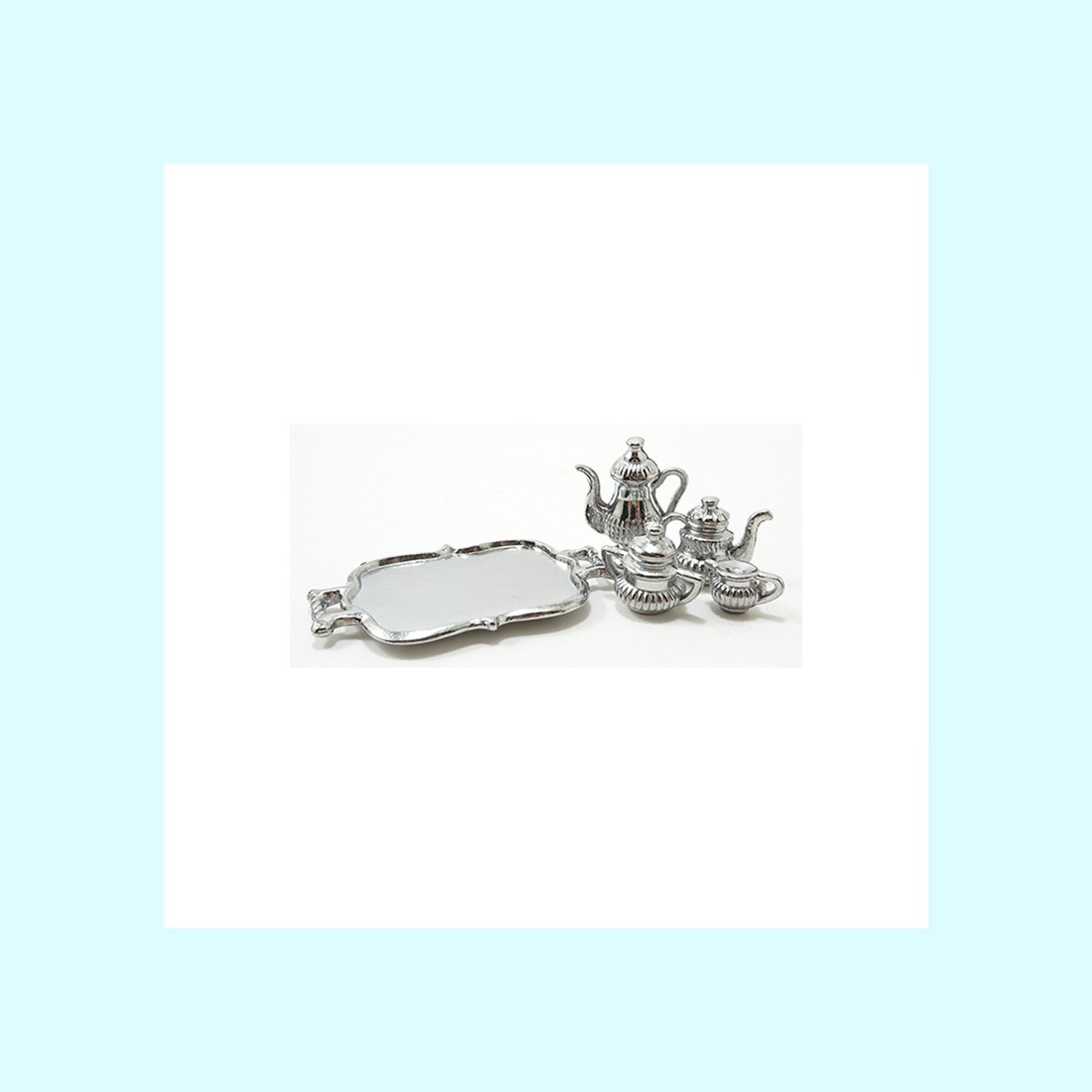 Silvertone Tea Set and Tray