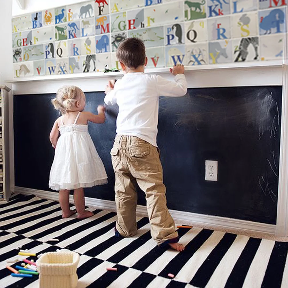 All | Children's Alphabet Tiles, Consonants and vowels to learn your Alphabet, Striking interior, Handmade in UK, Designed by 3cubed