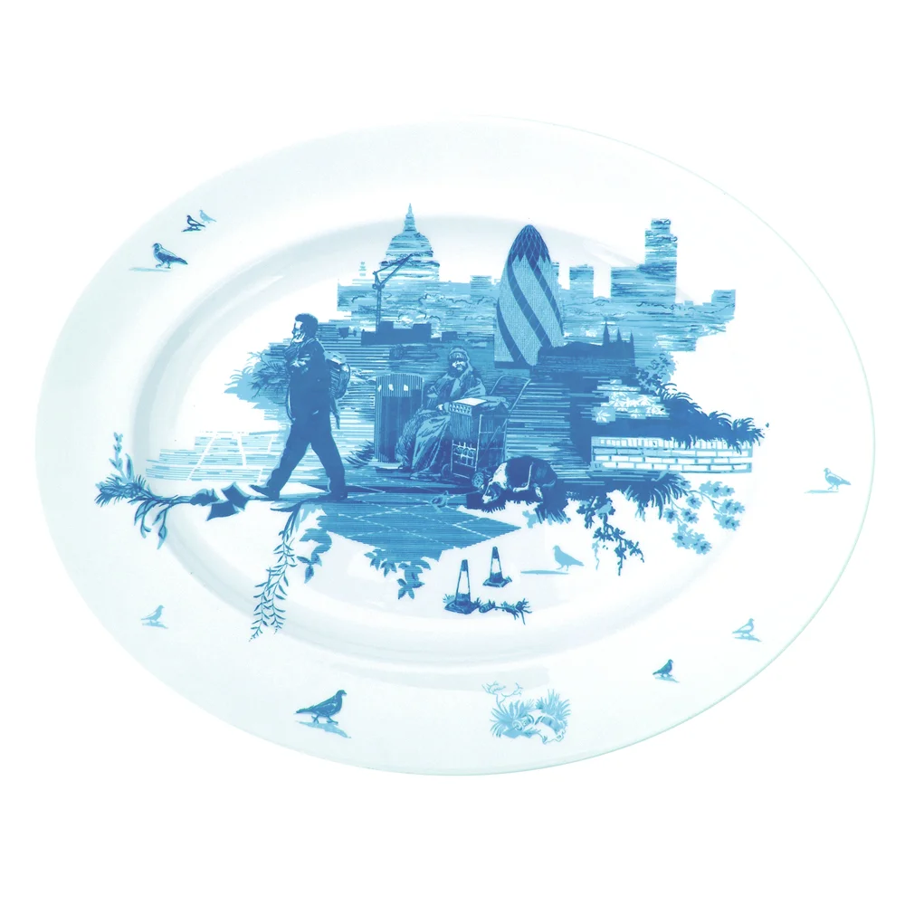 London | Blue | 16"Oval