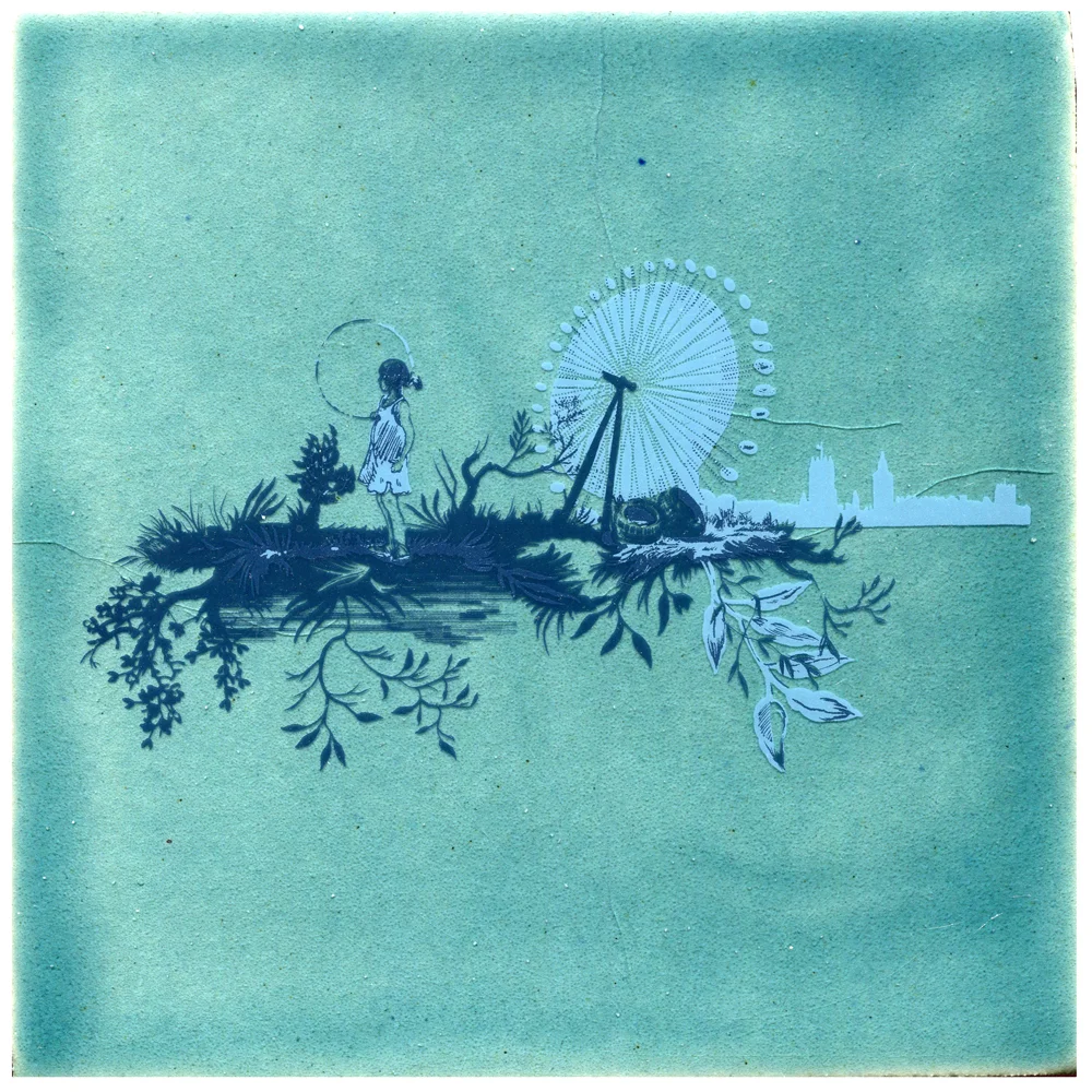 LONDON EYE | Blue on Aqua