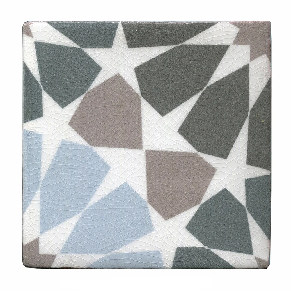 blue/grey/terracotta | Crackle glaze