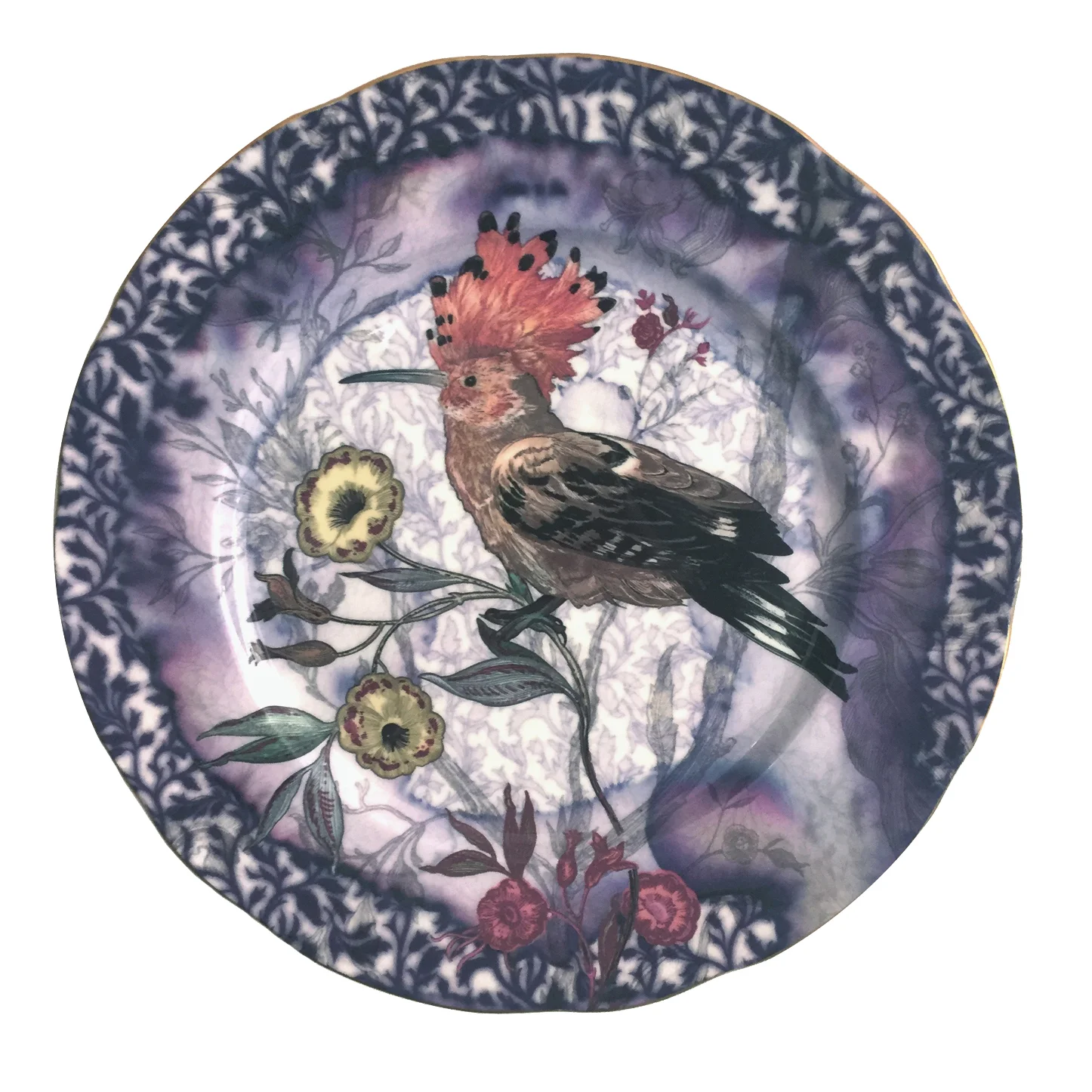 Hoopoe | 10"/26cm | scallop plate
