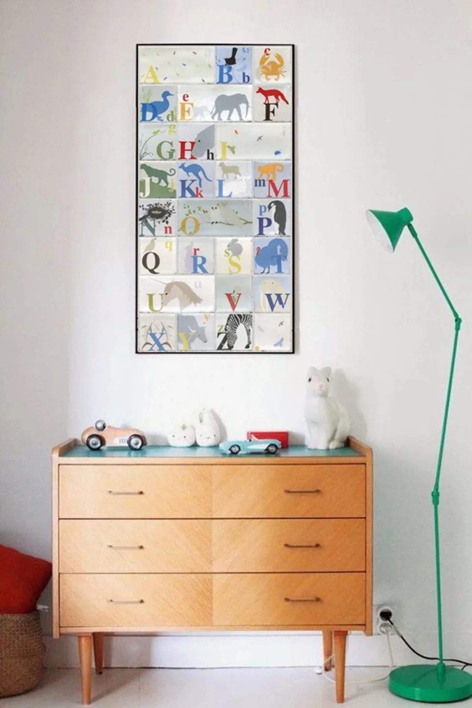 Handmade stoneware Alphabet Tiles by 3cubed