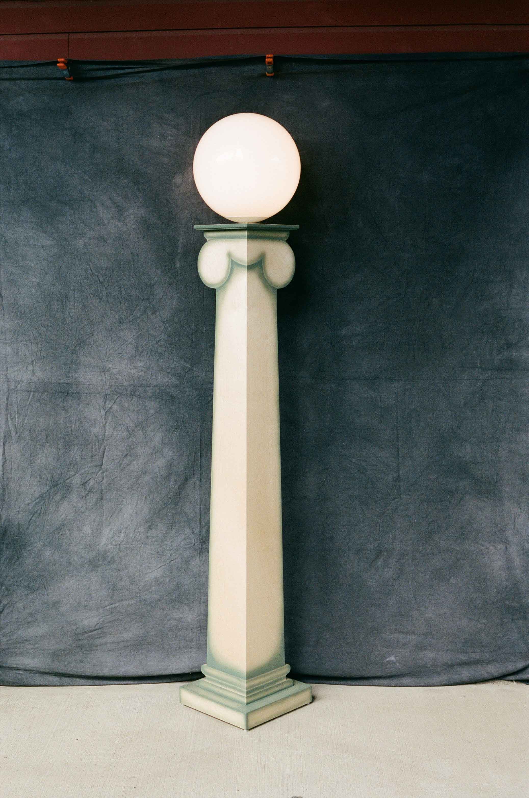 Green Column Floor Lamp