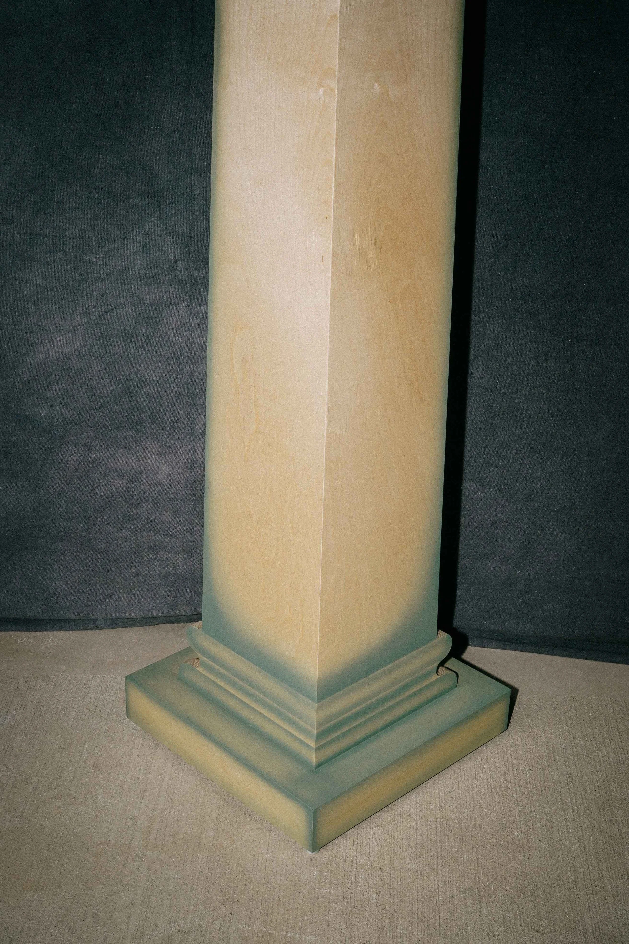 Green Column Floor Lamp