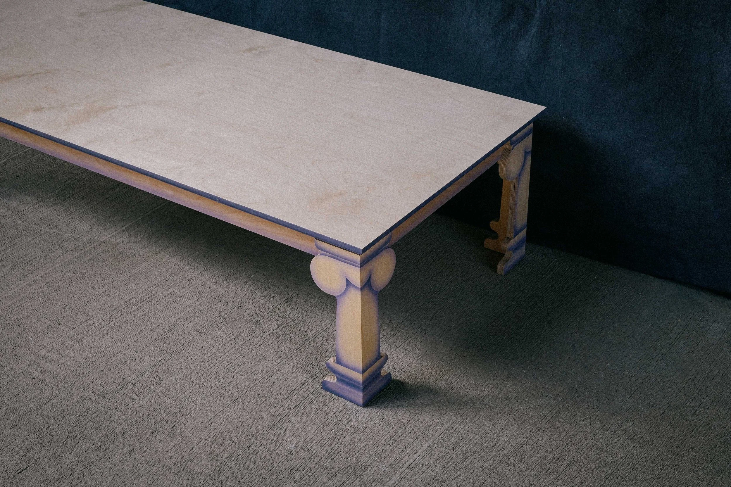 Column Coffee Table . 2025 . Purple