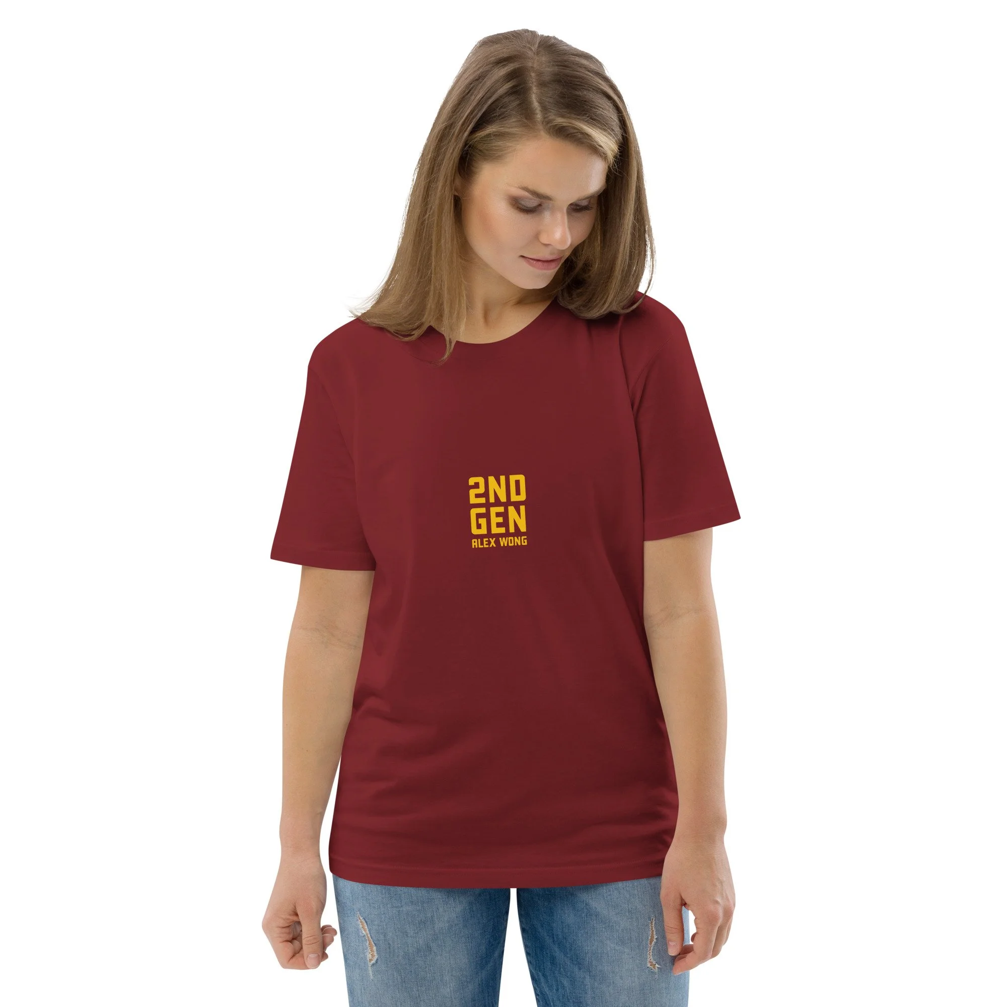 unisex-organic-cotton-creator-2.0-t-shirt-burgundy-front-2-6a172e667ac1b.jpg