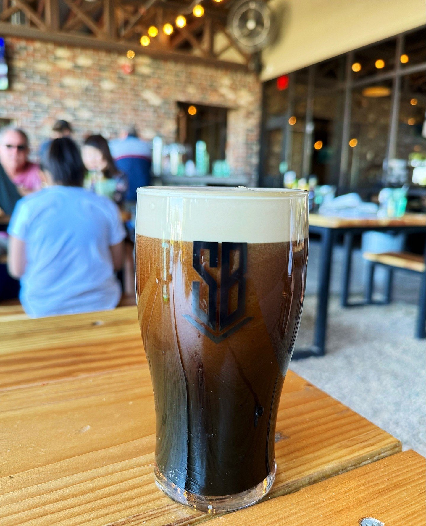 Blue Bullet Stout on nitro on the patio...⁠
Because we know some of you need your stout anytime, anywhere, any season. ⁠
⁠
⁠
#BuiltToBrew #NMcraftbeer #drinklocal #drinkcraft #stout