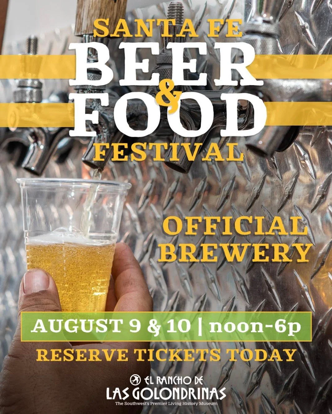 Don't miss out on this weekend's Santa Fe Beer &amp; Food Festival &mdash; a weekend full of great brews, bold local flavors, live music, and handmade goods, all at one of Santa Fe&rsquo;s most beautiful historic spots, El Rancho de las Golondrinas. 
