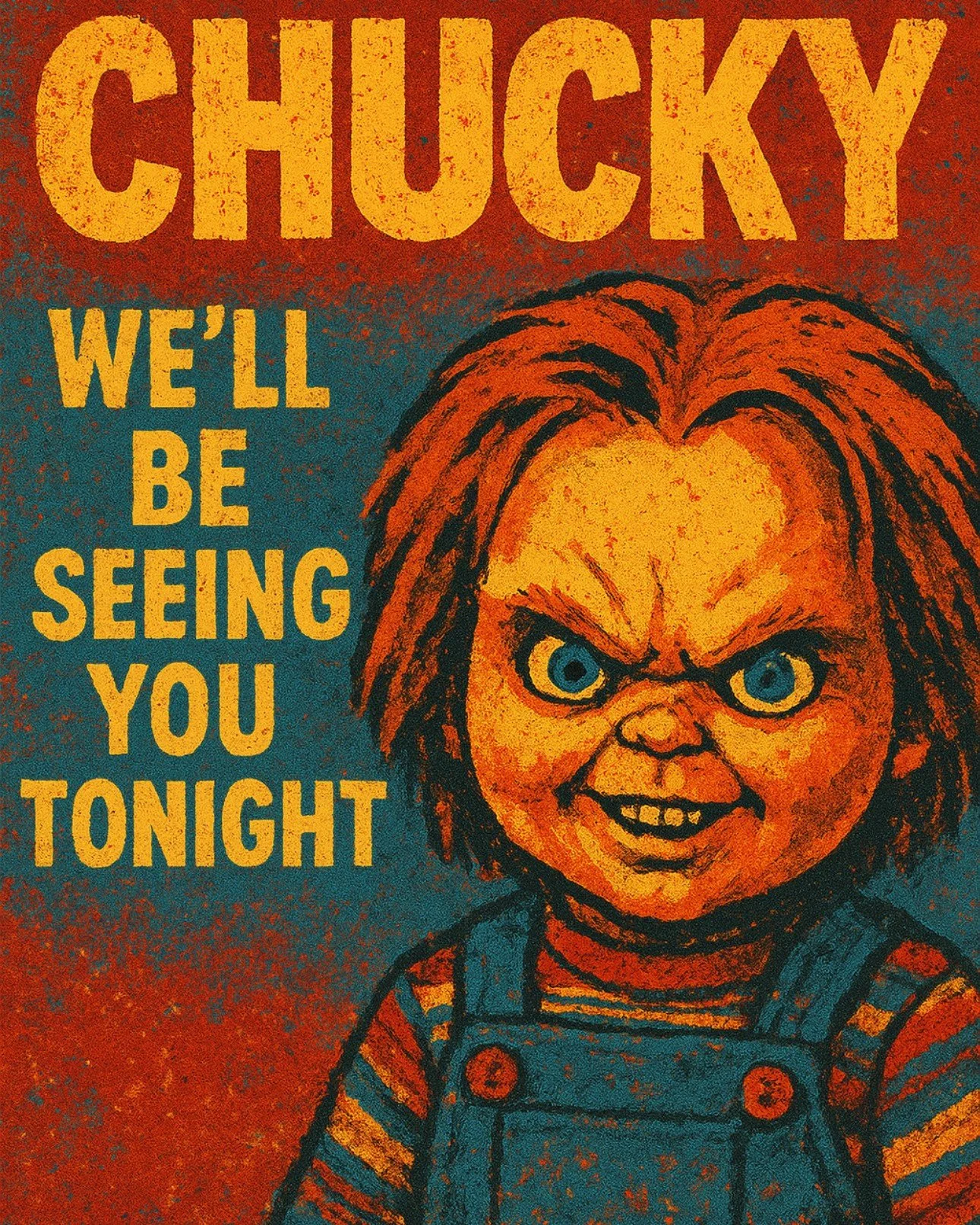 Chucky will be there&hellip;you? 
TONIGHT! 10/9, our annual October collab with FLIX! 

🔪Child&rsquo;s Play at FLIX (Coors) at 7pm. 

🔪 Arrive ~6:30 pm dressed as your fave 80s villain for a welcome gift and a chance to win an SB/FLIX prize package