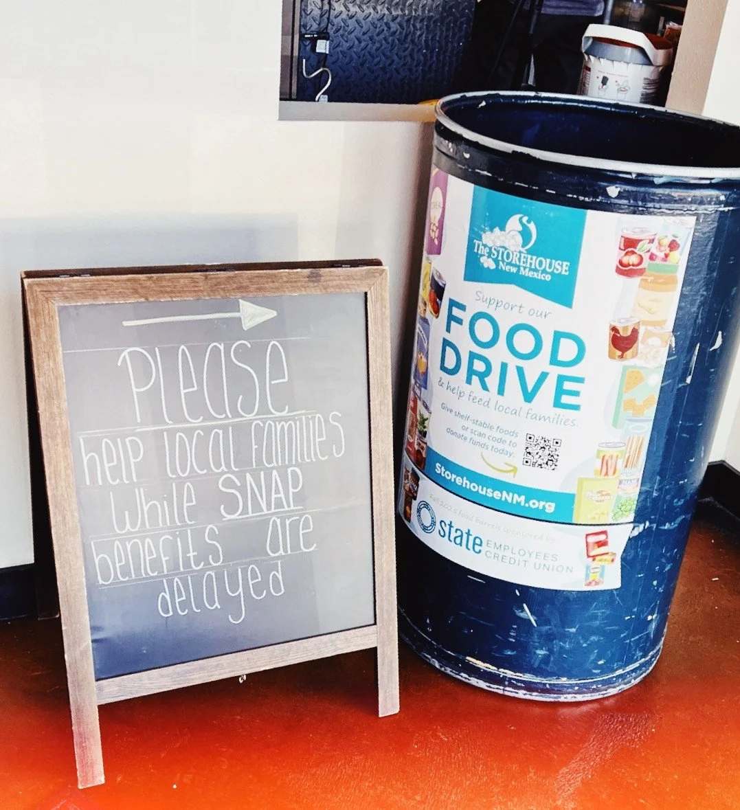 More important than ever. 

Collecting donations for @storehousenewmexico in the taproom lobby. Let&rsquo;s fill as many as we can. 

#BuiltToBrew