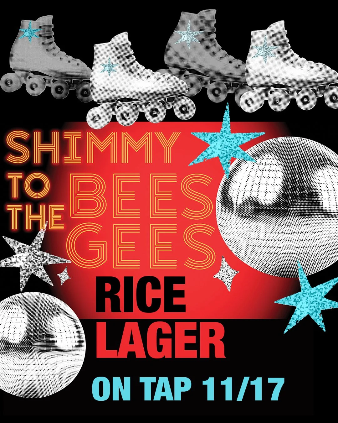 Such a hit the first time, we brought it back...this time we brewed it with jasmine rice!⁠
⁠
𝐒𝐡𝐢𝐦𝐦𝐲 𝐭𝐨 𝐭𝐡𝐞 𝐁𝐞𝐞 𝐆𝐞𝐞𝐬 is a delicate, semi-sweet lager brewed with lots of jasmine rice to give a silky smooth mouth feel and a sparkling, 