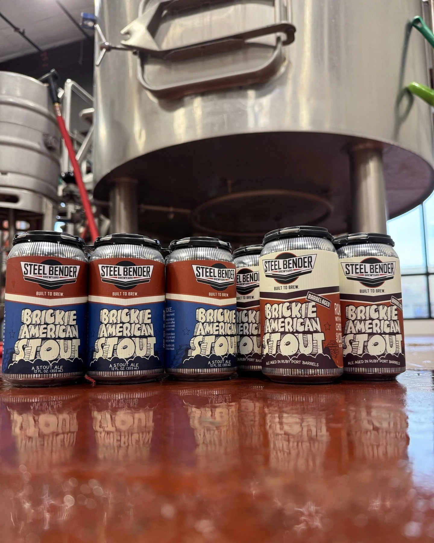 It&rsquo;s about to get cozy around here.⁠
⁠
Friday! ⁠
Brickie American Stout - on tap and in 6-pks ⁠
Brickie American Stout aged one year in RUBY PORT FRENCH OAK BARRELS - single cans to cozy up with at the taproom; 4-packs to cellar and sip later.⁠
