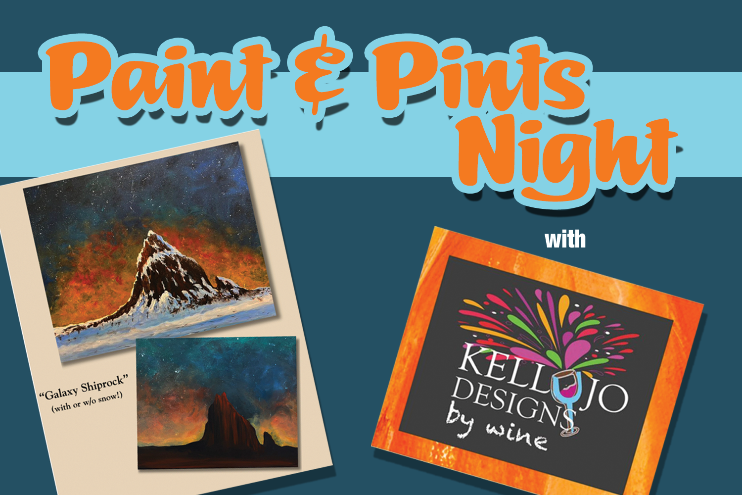 Paint &amp; Pints Night with Kelly Jo Designs by Wine