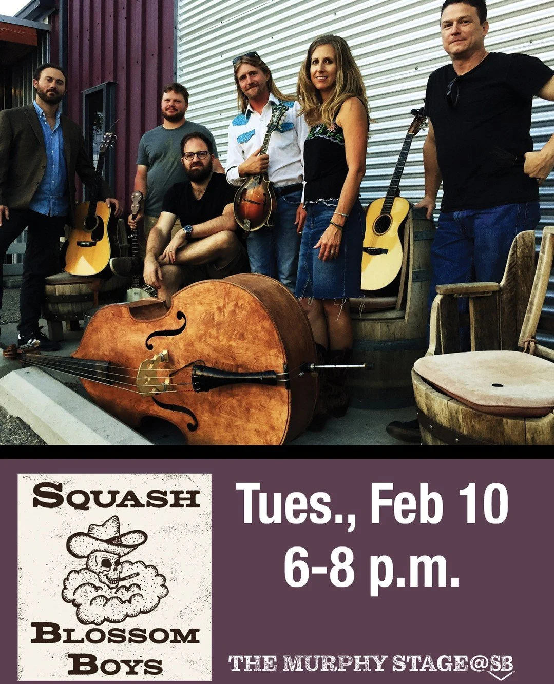 𝙼𝚄𝚂𝙸𝙲 𝚃𝚄𝙴𝚂𝙳𝙰𝚈 𝚘𝚗 𝚃𝚑𝚎 𝙼𝚞𝚛𝚙𝚑𝚢 𝚂𝚝𝚊𝚐𝚎⁠ 𝚊𝚝 𝚂𝚝𝚎𝚎𝚕 𝙱𝚎𝚗𝚍𝚎𝚛⁠
𝚃𝚑𝚎 𝚂𝚚𝚞𝚊𝚜𝚑 𝙱𝚕𝚘𝚜𝚜𝚘𝚖 𝙱𝚘𝚢𝚜⁠
𝟸.𝟷𝟶 // 𝟼-𝟾 𝚙.𝚖.⁠
⁠
𝙱𝚕𝚞𝚎𝚐𝚛𝚊𝚜𝚜⁠⠀⁠
𝙰𝚖𝚎𝚛𝚒𝚌𝚊𝚗𝚊⁠⠀⁠
𝙰𝚌𝚘𝚞𝚜𝚝𝚒𝚌⁠⠀⁠
⁠
𝚃𝚒𝚙 𝚝𝚑𝚎 𝚋𝚊?