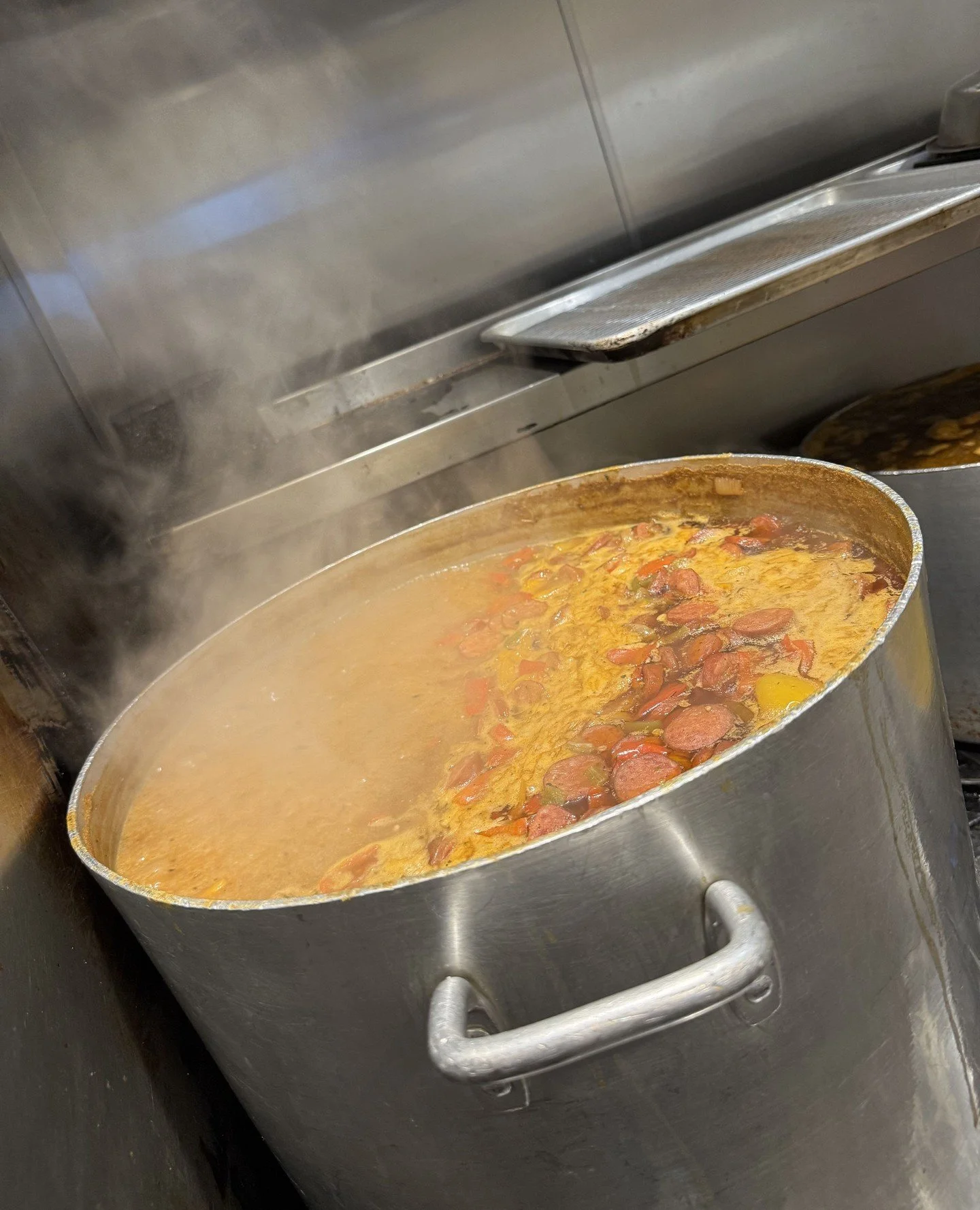 Wish you could smell or kitchen right now! Jerrico's gumbo for Fat Tuesday has been rolling on the burner since 5 a.m. ⁠
⁠
Available at 11 a.m. (along with Cajun Mussels) &ndash; once it's gone it's gone!⁠
⁠
🎷The Storyville Five performs 6-8 p.m.⁠
?