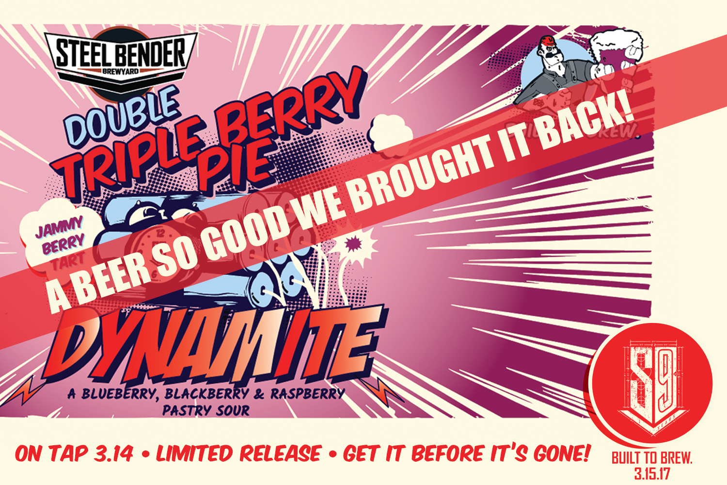 Double Triple Berry Pie DYNAMITE Pastry Sour Release