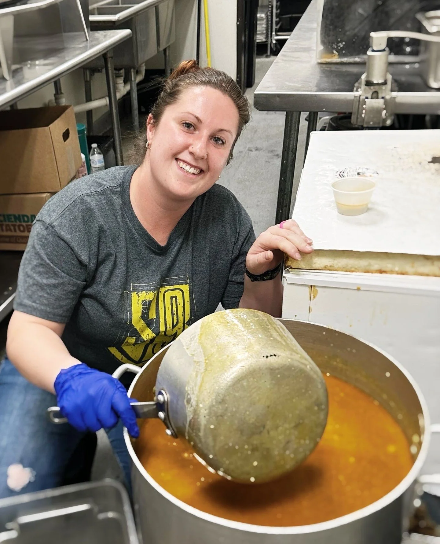 So you know who to hug&hellip;⁠
⁠
This is Brianna &ldquo;Chad&rdquo; Spinarski, aka SB&rsquo;s Soup Maven. She&rsquo;s been part of the #SBFamily since day one, and when you order Soup of the Day, you&rsquo;re tasting the care and love she puts into 