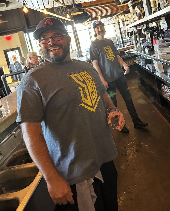 Monday nights with Donald and Jacob....⁠
⁠
And they swear matching was "unintentional." ⁠
⁠
Drop a 👕 in the comments if you think they texted each other first.⁠
⁠
#SBBfamily #BuiltToBrew
