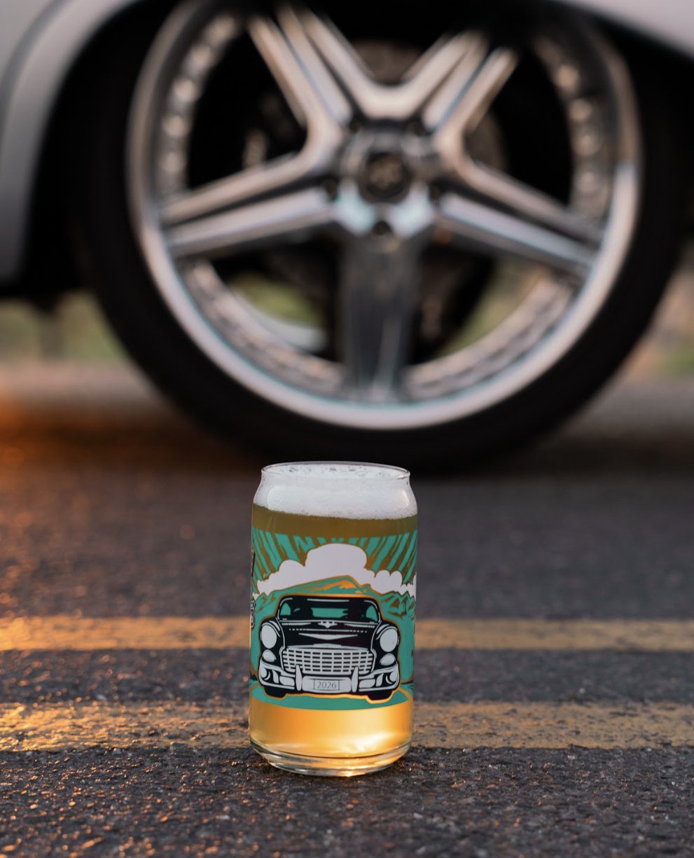 Starting WEDNESDAY New Mexico beer lovers will hit the road for one of our favorite traditions of the year: NM Pint Glass Day!⁠
⁠
This year&rsquo;s limited-edition Route 66 pint glass designed by⁠
@stefanjenningsbatista celebrates the iconic highway 