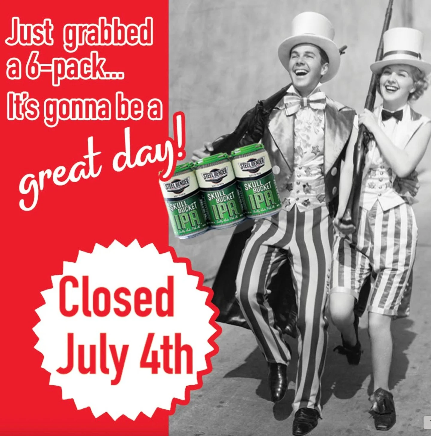 We&rsquo;re closed July 4th, so stock up now for those holiday weekend plans!⁠
⁠
𝗧𝗮𝗸𝗲 𝗮𝗱𝘃𝗮𝗻𝘁𝗮𝗴𝗲 𝗼𝗳 𝗽𝗮𝗰𝗸𝗮𝗴𝗲 𝗗𝗜𝗦𝗖𝗢𝗨𝗡𝗧𝗦 (𝗮𝘃𝗮𝗶𝗹𝗮𝗯𝗹𝗲 𝗲𝘃𝗲𝗿𝘆 𝗱𝗮𝘆)!⁠
⁠
&bull; Buy two 32-oz. CROWLERS, get a third CROWLER at 50% 