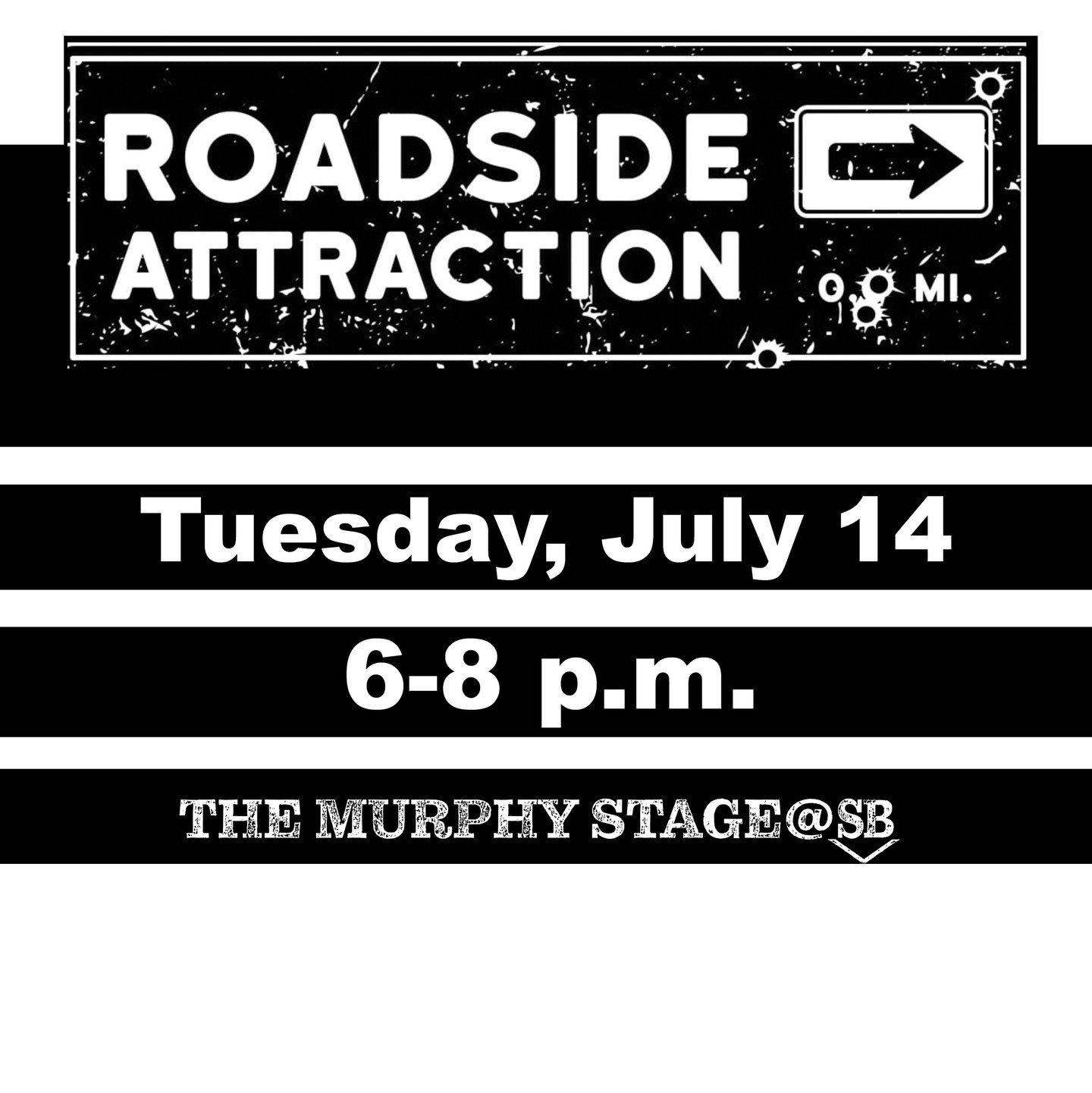 Roadside Attraction returns to Steel Bender Brewyard Tuesday, July 14th! ⁠
⁠
Funk, jazz, collective reimagining of unexpected pop and rock songs. The band members met playing and improvising jazz, but wanted to perform songs that never made it to the
